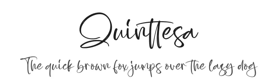 Quinttesa by Integritype Studio — Script Handwritten Font