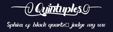 Quintuples by SSI.Scraps — Script Handwritten Font — thumbnail 2