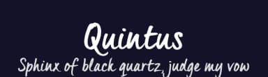 Quintus by JOEBOB graphics — Script Handwritten Font — thumbnail 2
