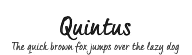 Quintus by JOEBOB graphics — Script Handwritten Font — thumbnail 1