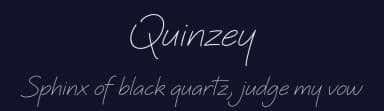 Quinzey by Youssef Habchi — Script Handwritten Font — thumbnail 2