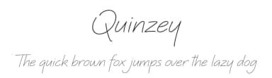 Quinzey by Youssef Habchi — Script Handwritten Font — thumbnail 1