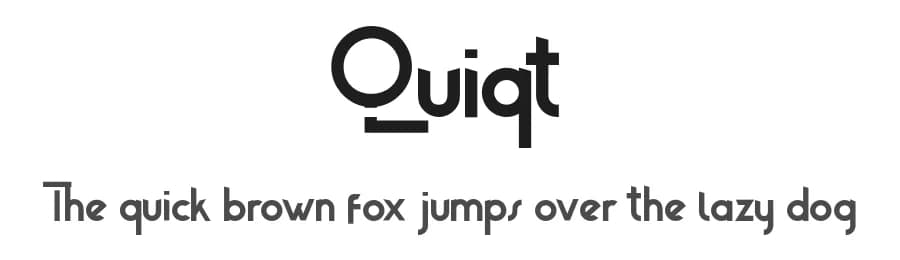 Quiqt by belovestudio — Sans Serif Font