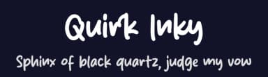 Quirk Inky by MJType — Script Handwritten Font — thumbnail 2