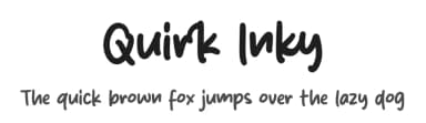 Quirk Inky by MJType — Script Handwritten Font — thumbnail 1