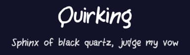 Quirking by Kelsey Ann G — Script Handwritten Font — thumbnail 2