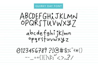 Quirky Day Font by Quirky Queen Media — Script Handwritten Font — thumbnail 6
