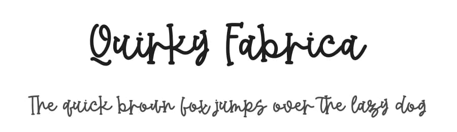 Quirky Fabrica by Abo Daniel Studio — Script Handwritten Font