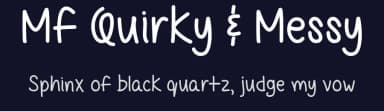 Mf Quirky & Messy by Misti's Fonts — Script Handwritten Font — thumbnail 2