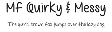Mf Quirky & Messy by Misti's Fonts — Script Handwritten Font — thumbnail 1