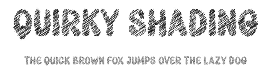 Quirky Shading by Ainun Jinan — Script Handwritten Font