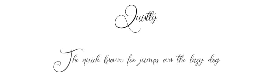 Quirtty by Vunira Design — Script Handwritten Font