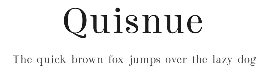 Quisnue by Lerima — Serif Font