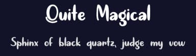 Quite Magical by Misti's Fonts — Script Handwritten Font — thumbnail 2