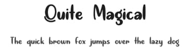 Quite Magical by Misti's Fonts — Script Handwritten Font — thumbnail 1