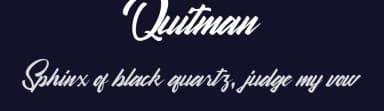 Quitman by Craft Supply Co. — Script Handwritten Font — thumbnail 2