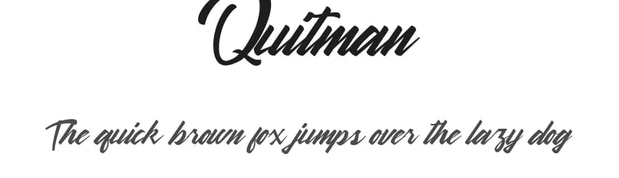 Quitman by Craft Supply Co. — Script Handwritten Font
