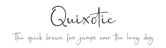 Quixotic by Typeline Studio — Script Handwritten Font