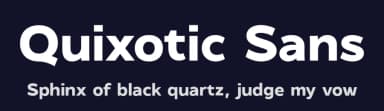 Quixotic Sans by Roland Huse Design — Sans Serif Font — thumbnail 2