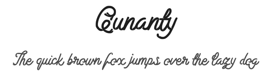 Qunanty by Vunira Design — Script Handwritten Font