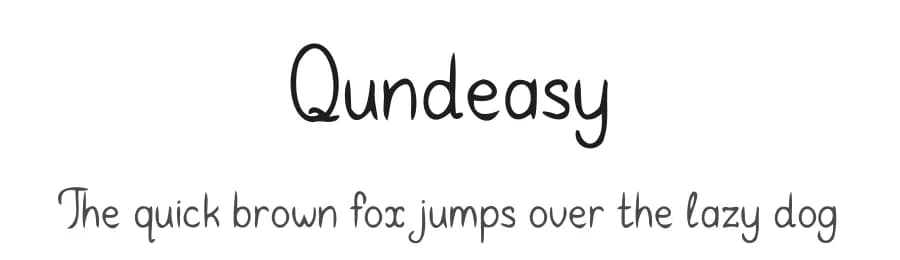 Qundeasy by Tanya Savchenko — Script Handwritten Font