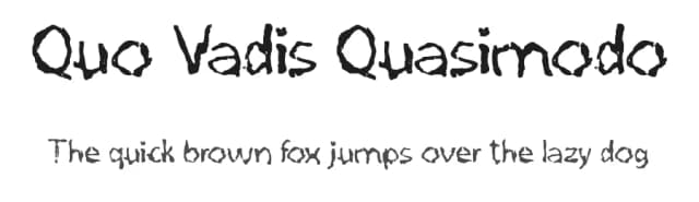 Quo Vadis Quasimodo by Samyuli — Script Handwritten Font