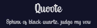 Quoote by Eknoji Studio — Script Handwritten Font — thumbnail 2