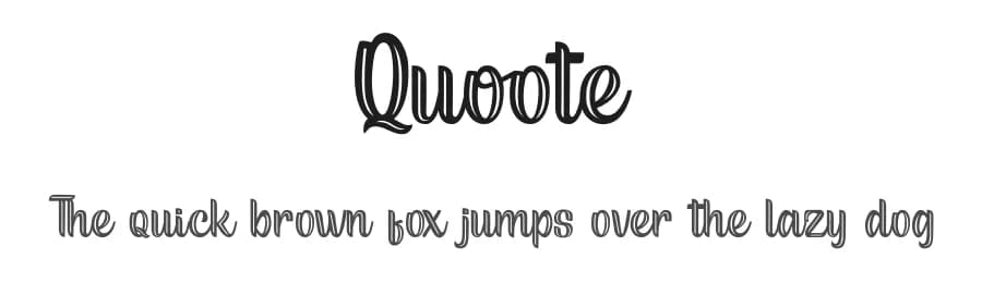 Quoote by Eknoji Studio — Script Handwritten Font