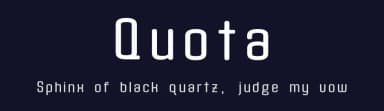 Quota by Ryan Williamson — Sans Serif Font — thumbnail 2