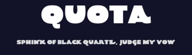 Quota by KindredSpiritArtStudio — Sans Serif Font — thumbnail 2