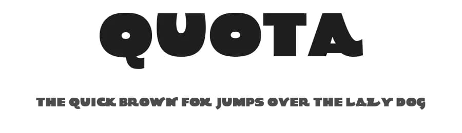 Quota by KindredSpiritArtStudio — Sans Serif Font