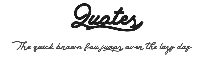 Quotes by Arendx Studio — Script Handwritten Font — preview 1