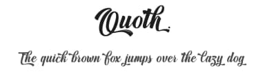 Quoth by Typhoon Type - Suthi Srisopha — Script Handwritten Font — thumbnail 1