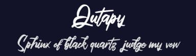 Qutapy by Vunira Design — Script Handwritten Font — thumbnail 2