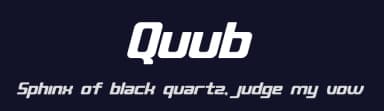 Quub by Abhishek Junghare — Sans Serif Font — thumbnail 2