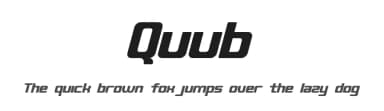 Quub by Abhishek Junghare — Sans Serif Font — thumbnail 1