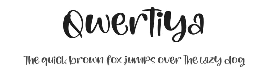 Qwertiya by Perspectype Studio - Letterena.com — Script Handwritten Font