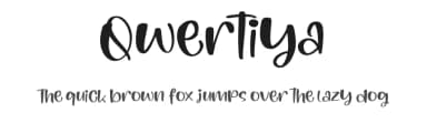 Qwertiya by Perspectype Studio - Letterena.com — Script Handwritten Font — thumbnail 1