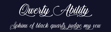 Qwerty Ability by Typhoon Type - Suthi Srisopha — Script Handwritten Font — thumbnail 2