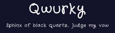 Qwurky by Mahima Khullar — Script Handwritten Font — thumbnail 2