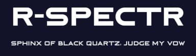 R-Spectr by Zach Tyler — Sans Serif Font — thumbnail 2