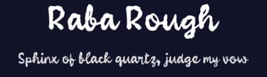 Raba Rough by wepfont.com — Script Handwritten Font — thumbnail 2