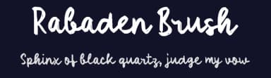 Rabaden Brush by wepfont.com — Script Handwritten Font — thumbnail 2