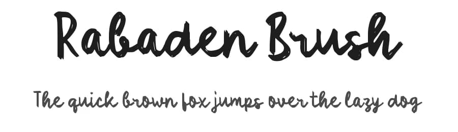 Rabaden Brush by wepfont.com — Script Handwritten Font