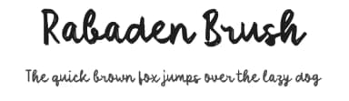 Rabaden Brush by wepfont.com — Script Handwritten Font — thumbnail 1