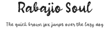 Rabajio Soul by wepfont.com — Script Handwritten Font — thumbnail 1