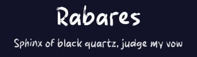 Rabares by wepfont.com — Script Handwritten Font — thumbnail 2
