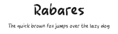Rabares by wepfont.com — Script Handwritten Font — thumbnail 1