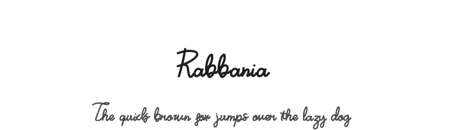 Rabbania by ginan_perdana — Script Handwritten Font