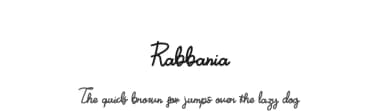 Rabbania by ginan_perdana — Script Handwritten Font — thumbnail 1